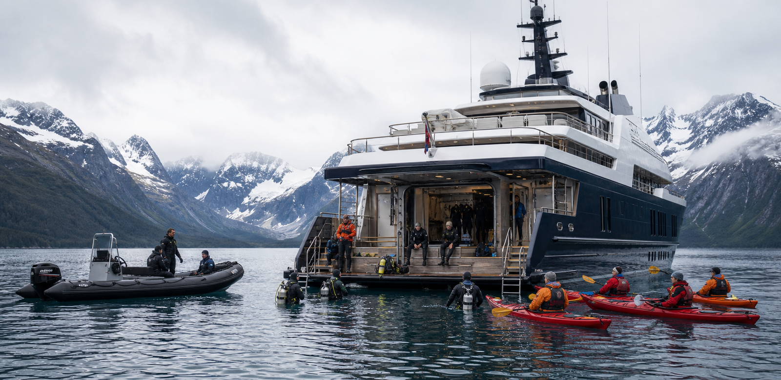 Atlas Explorer 118 charter boat