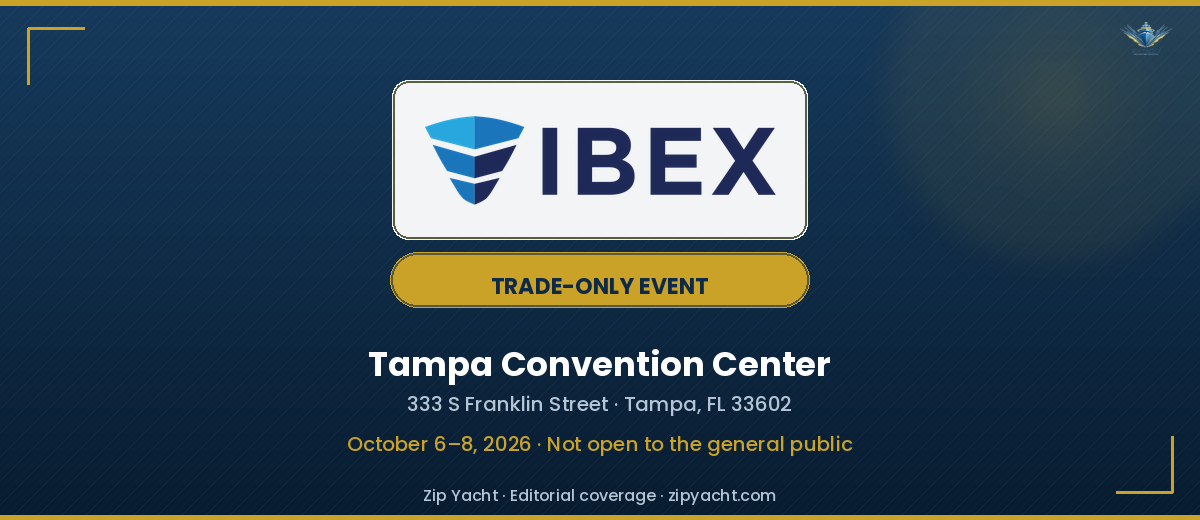 IBEX trade-only info card — Tampa Convention Center, October 6–8, 2026